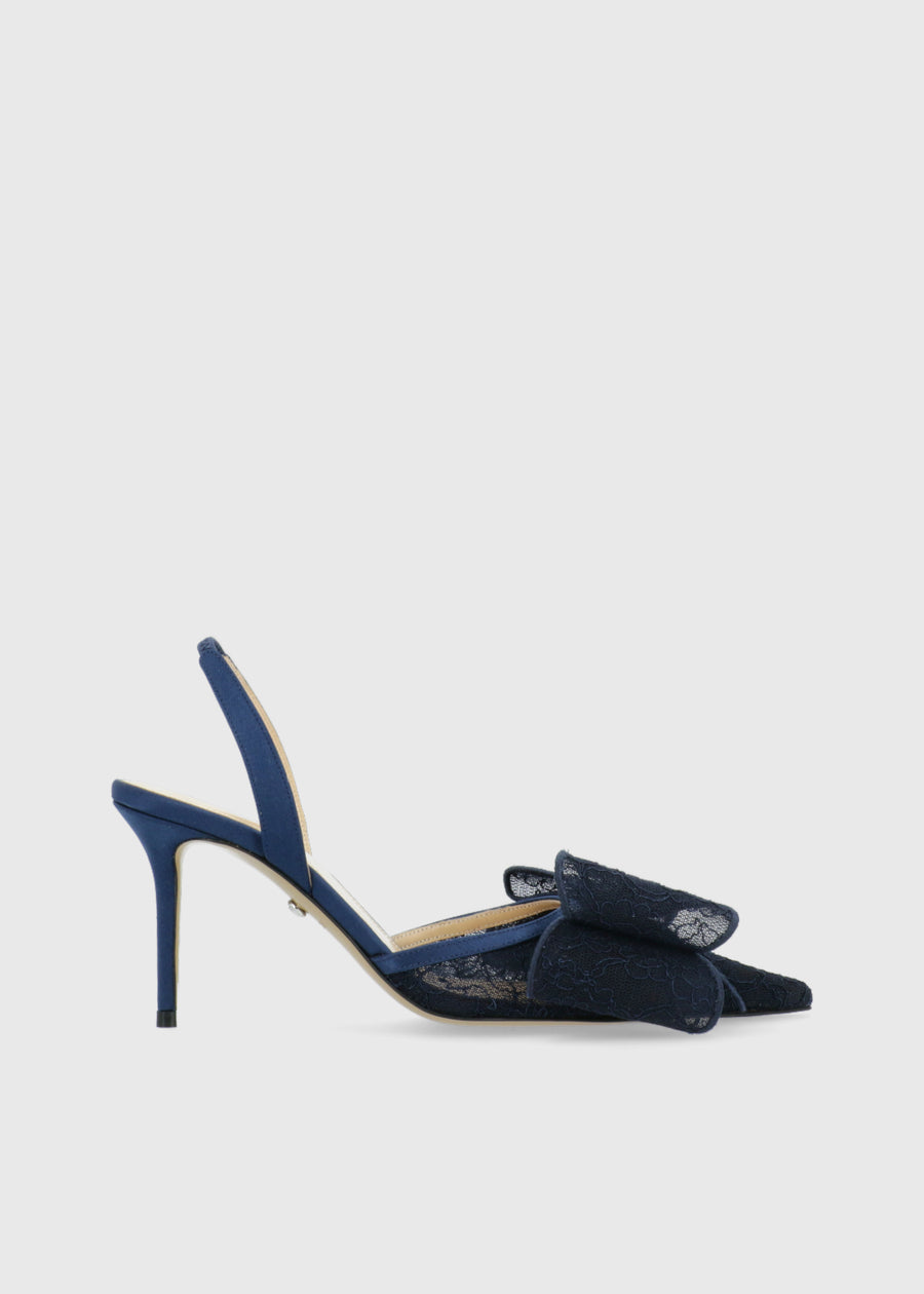 Mach & Mach Slingbacks Lace Bow MYM-S1055