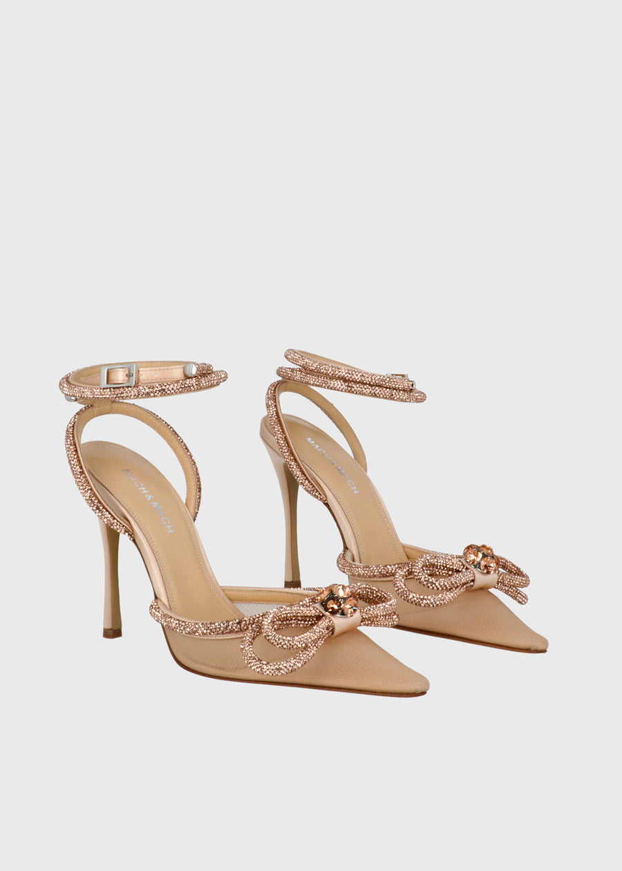 Mach & MAch Zapatillas Double Bow Tulle MYM-S1130