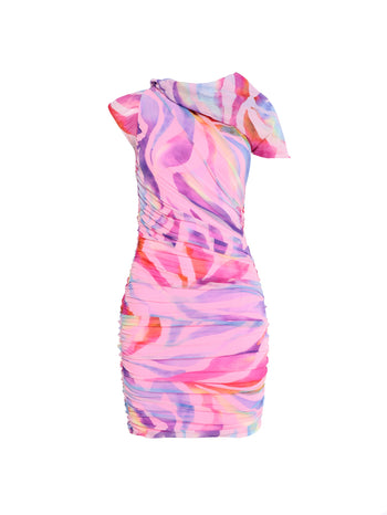 PRABAL GURUNG Vestido asimétrico PBG-D34A1