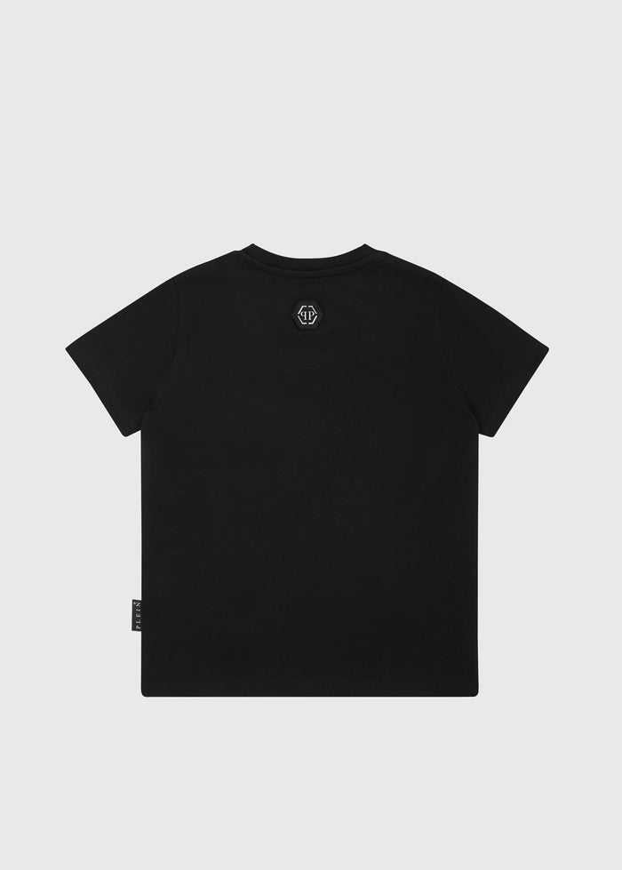 Philipp Plein T-shirt Round Neck SS Strass Racing  PLP-BTK1349