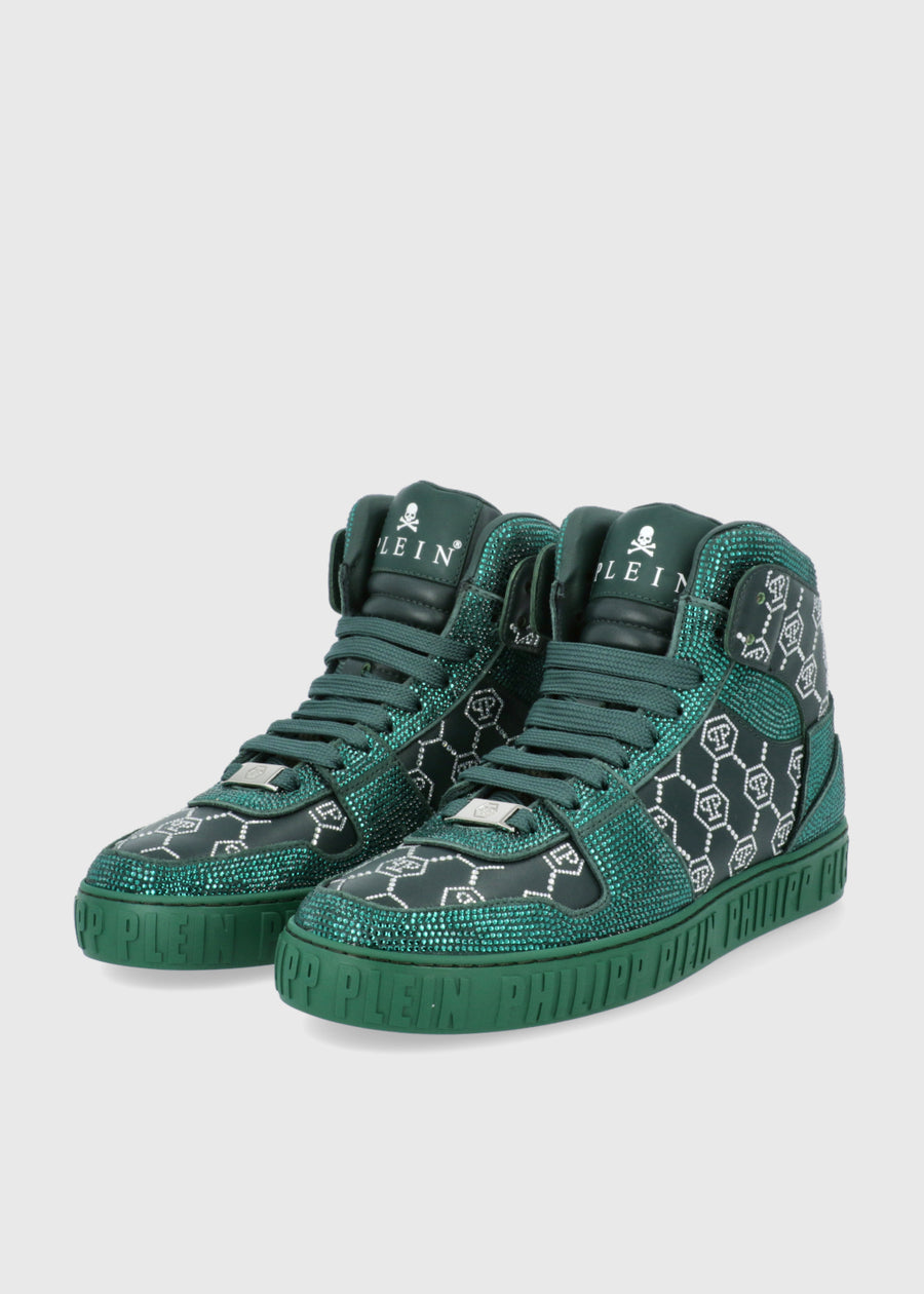 Philipp Plein Sneakers Carson Monogram Strass PLP-CUSC0865