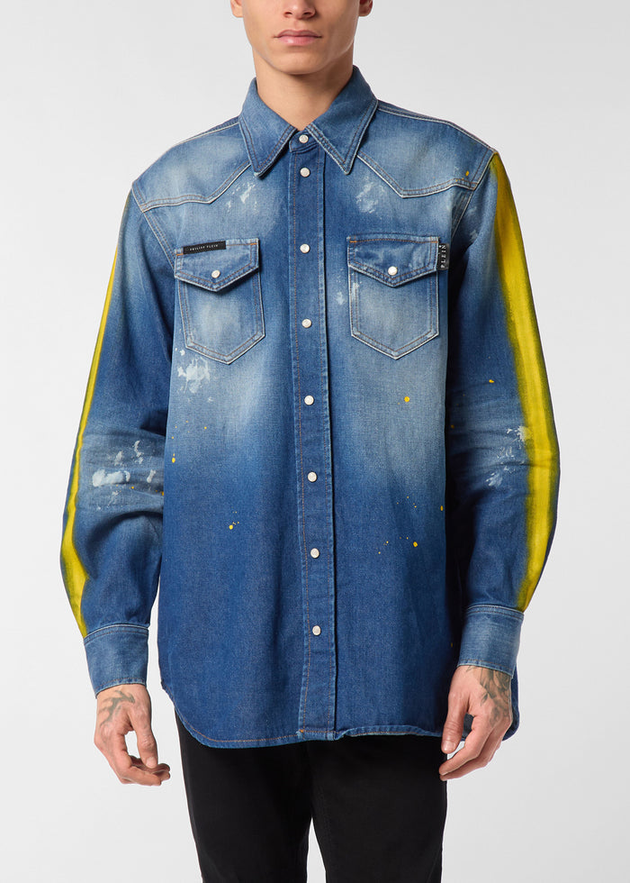 Philipp Plein Camisa denim PLP-MDP0252