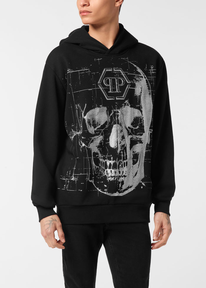 Philipp Plein Sudadera estampada con capucha PLP-MJB3753