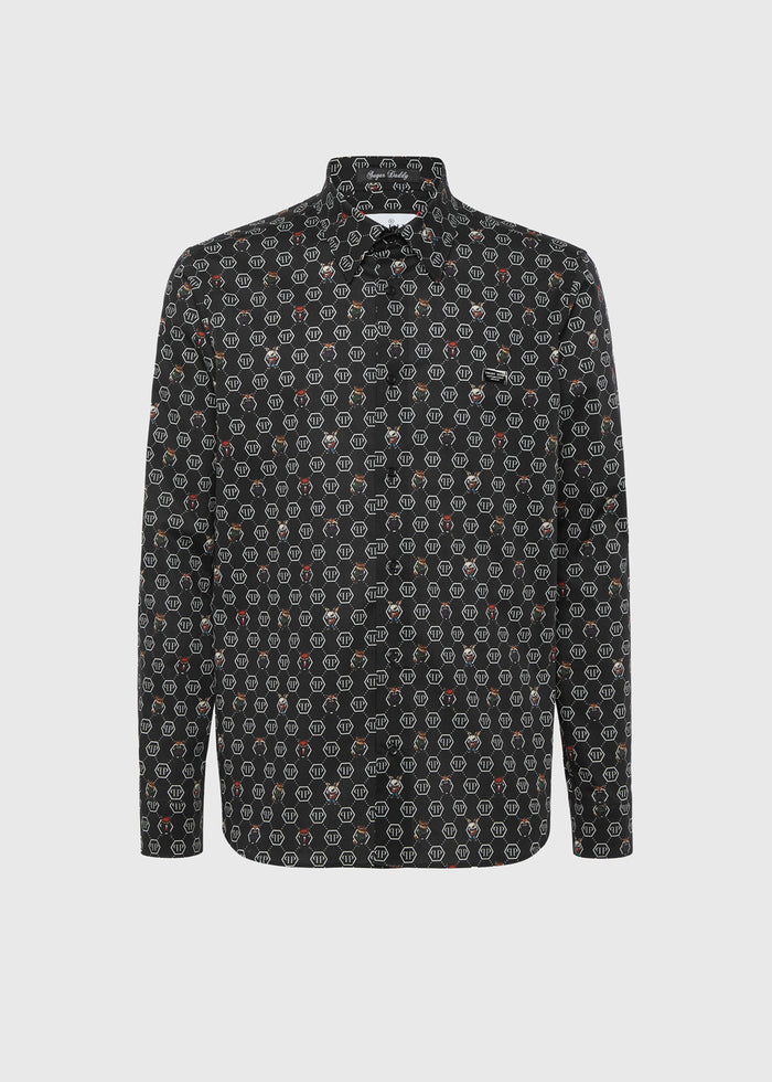 Philipp Plein Camisa Monogram PLP-MRP2521
