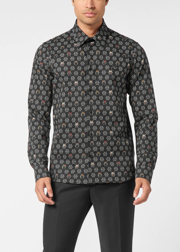 Philipp Plein Camisa Monogram PLP-MRP2521