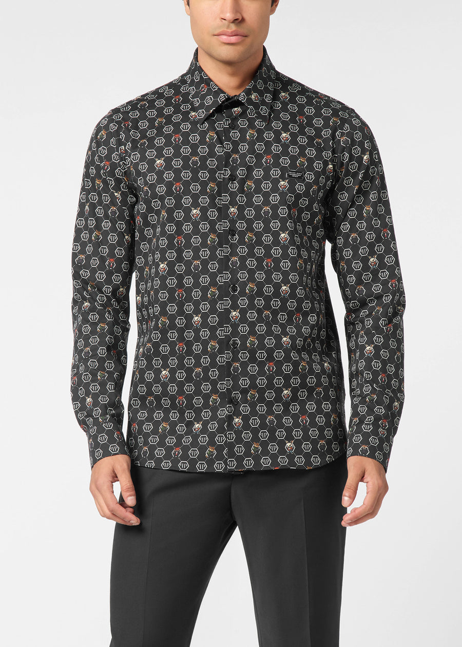Philipp Plein Camisa Monogram PLP-MRP2521
