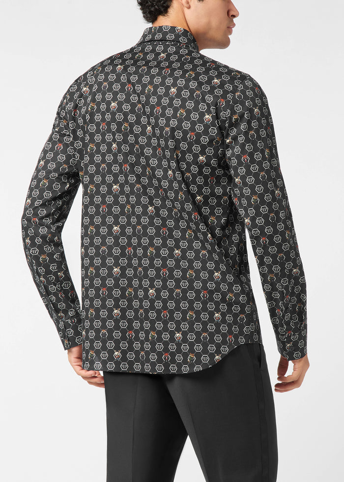 Philipp Plein Camisa Monogram PLP-MRP2521