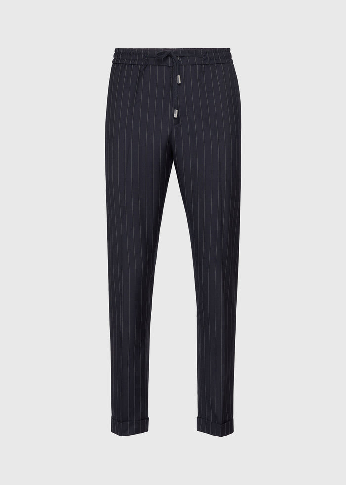 Philipp Plein Pantalon Pinstripe Jogging Trousers PLP-MRT1489