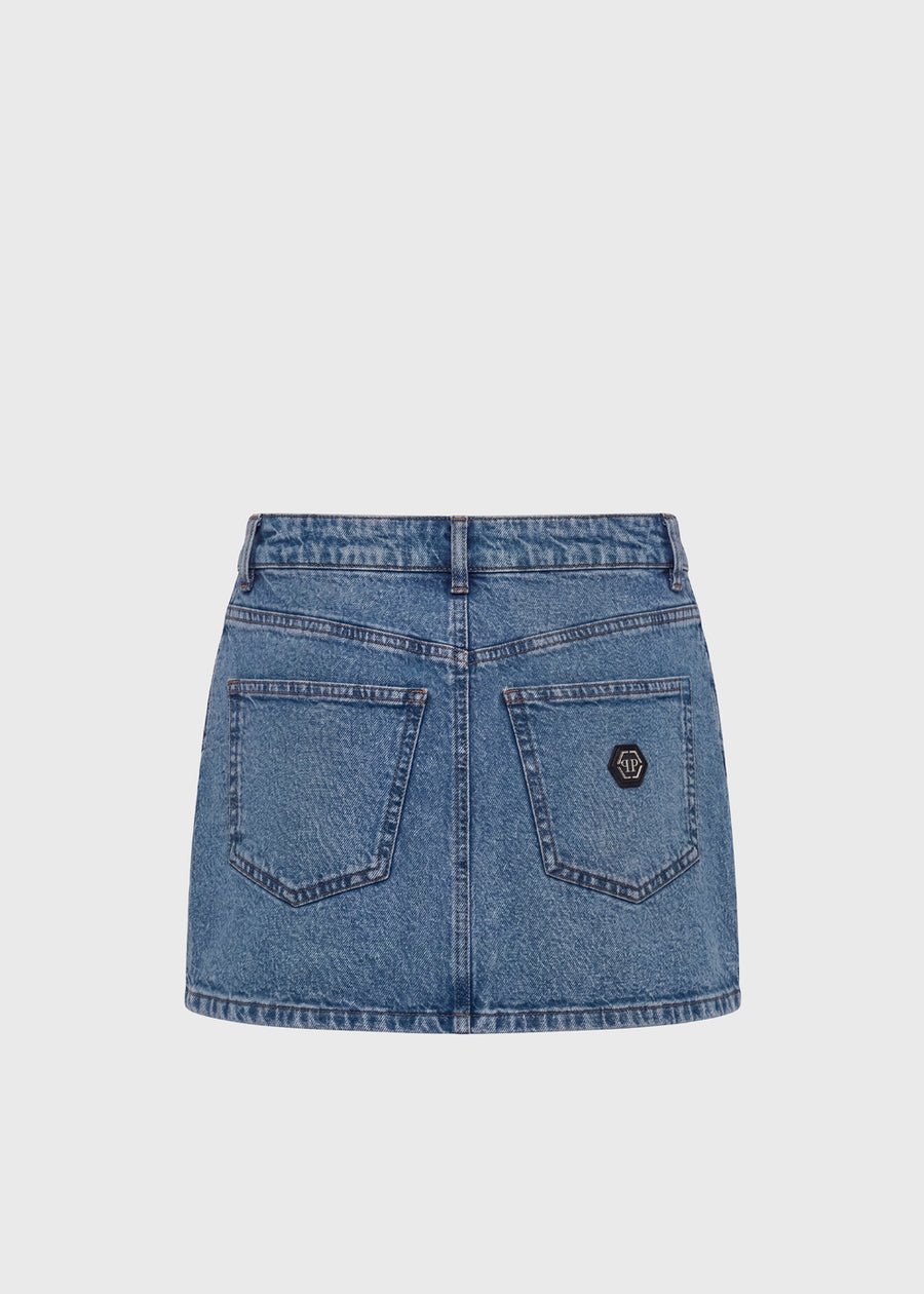 Philipp Plein Falda mini denim PLP-WDV0257
