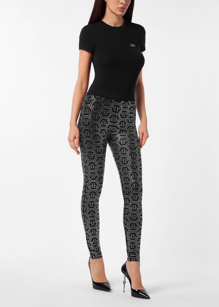Philipp Plein Leggings monogram PLP-WJT2136