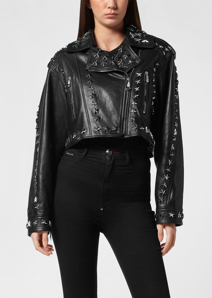 Philipp Plein Chamarra de piel PLP-WLB1169