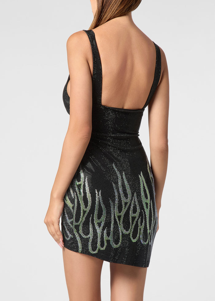 Philipp Plein Vestido corto Flame PLP-WRG3331