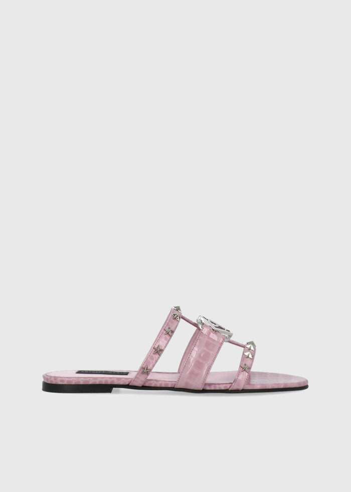 Philipp Plein Sandalia  Cocco Print Slides Stars PLP-WSA0764