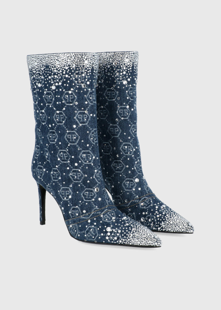 Philipp Plein Botas Altas Denim PLP-WSE0992