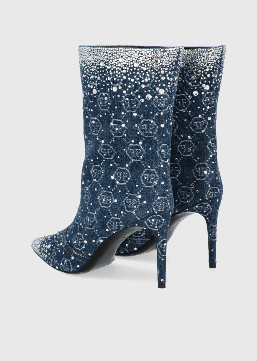 Philipp Plein Botas Altas Denim PLP-WSE0992
