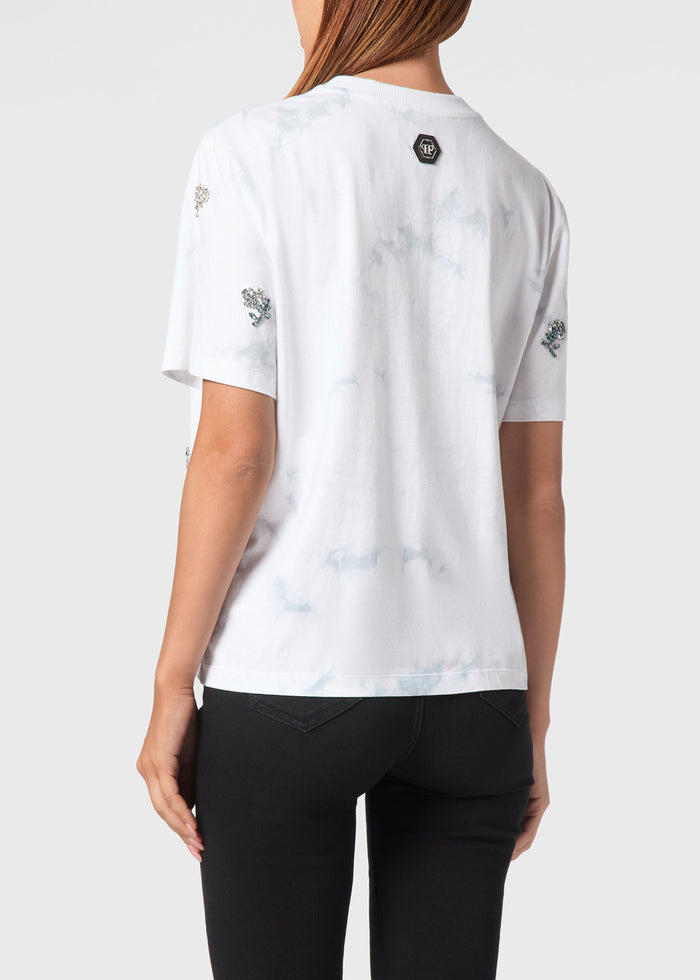 Philipp Plein T-shirt Tie-Dye Flowers PLP-WTK3577