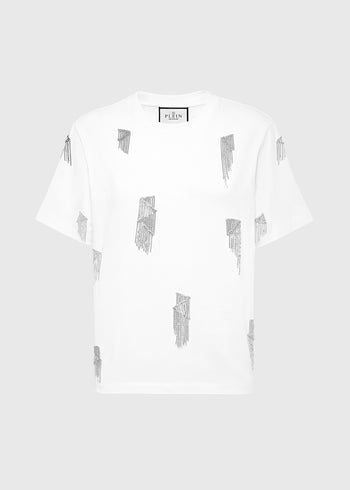 Philipp Plein T-shirt con flecos PLP-WTK3578