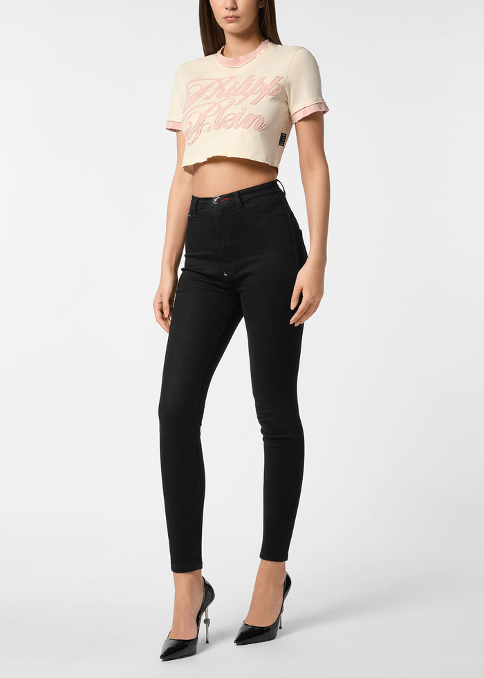 Philipp Plein T-shirt cropped PLP-WTK3760