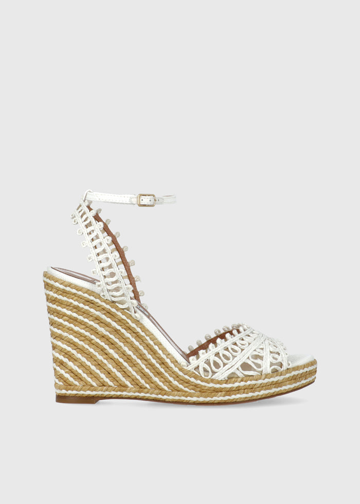 Aquazzura Sandalia de cuña Kahlo QZR-KAHLOESW