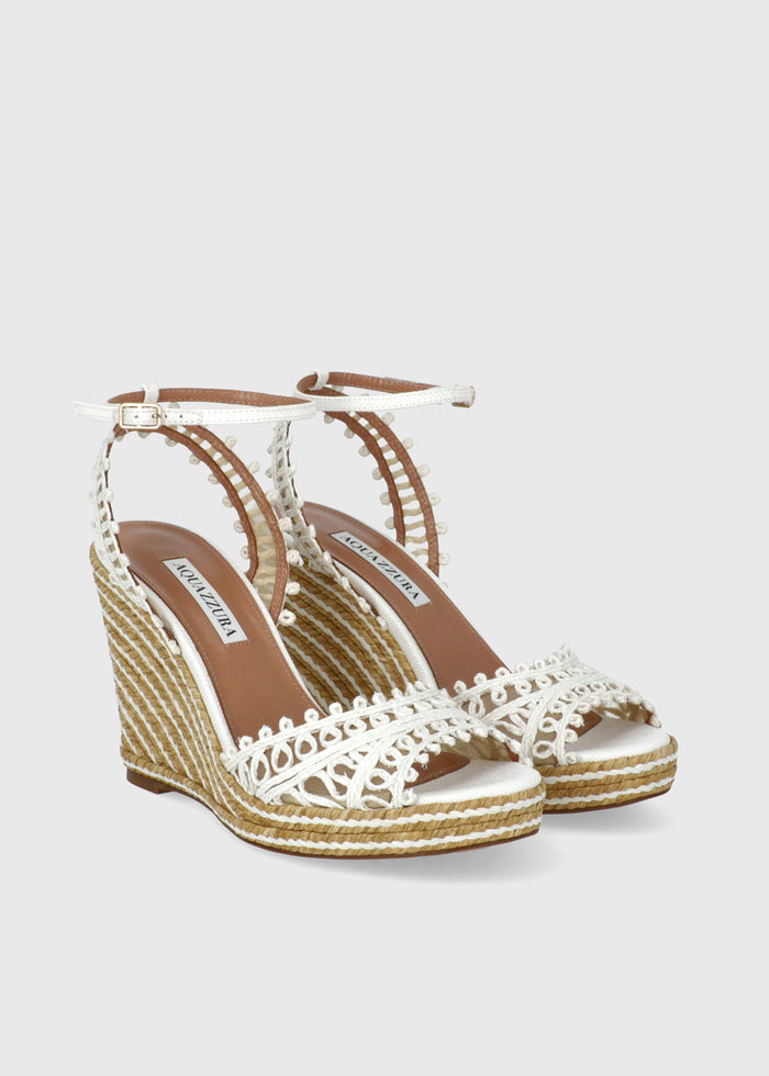 Aquazzura Sandalia de cuña Kahlo QZR-KAHLOESW