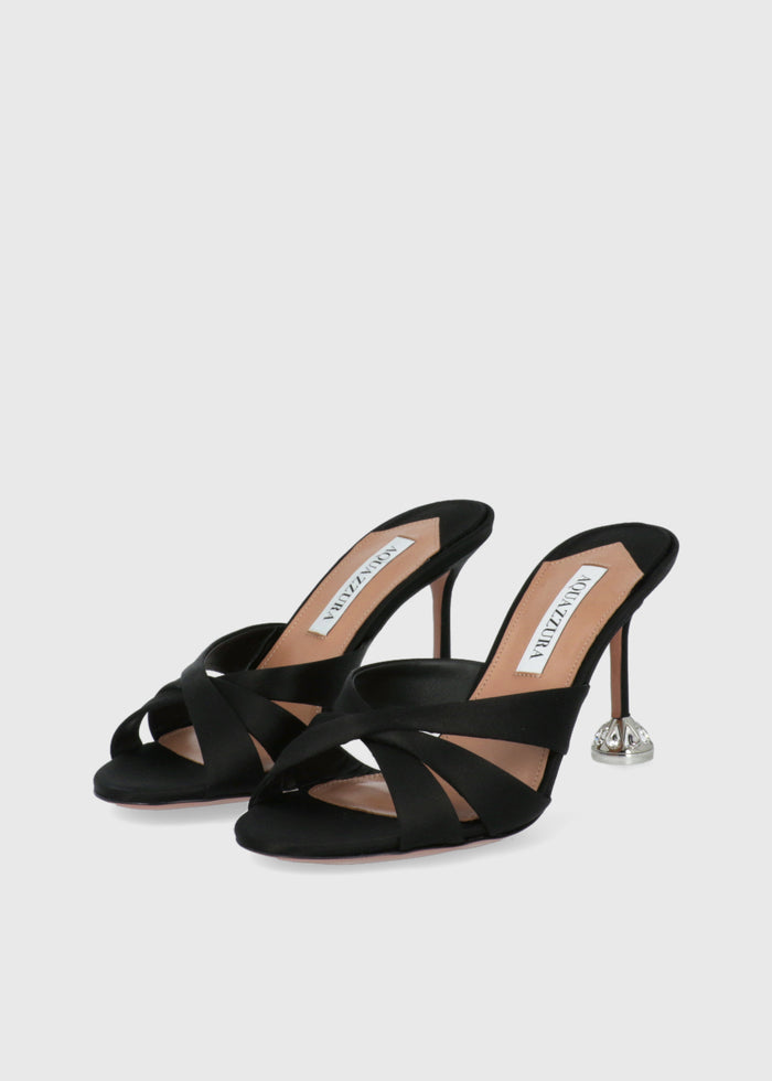 Aquazzura Sandalias Altas KISS ME QUICK CRYSTAL  QZR-KIQUICRM