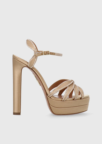 Aquazzura Plataforma Soulmate Crystal QZR-SOCSP130
