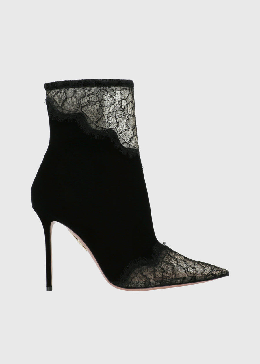 Aquazzura Botín Velvet Meadow 105 QZR-VELMEABO