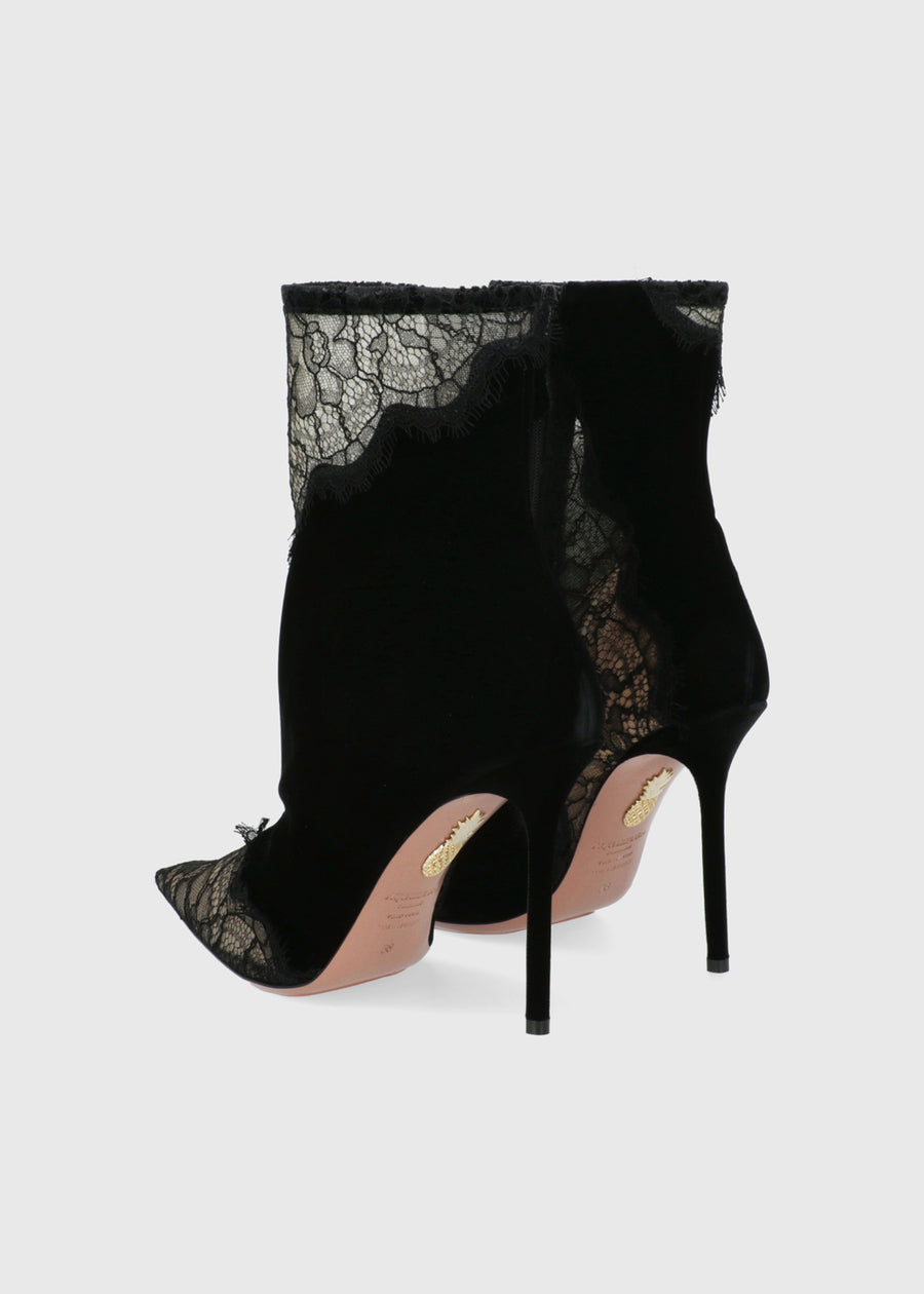 Aquazzura Botín Velvet Meadow 105 QZR-VELMEABO