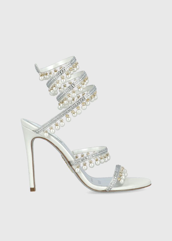 René Caovilla Sandalia alta Chandelier Pearl RNC-12380