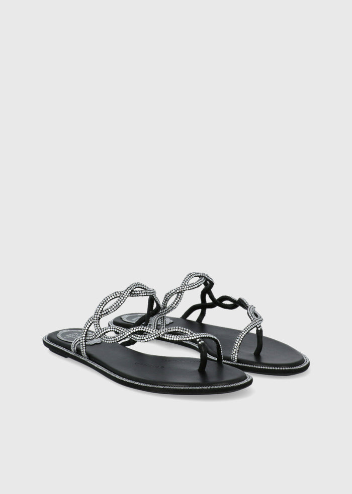 René Caovilla Sandalia Trenzada RNC-12482