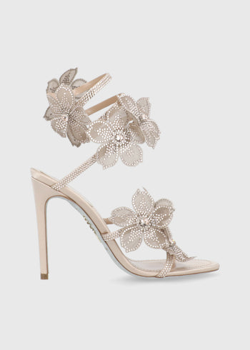 RENE CAOVILLA Sandalia Peach Flower RNC-12573