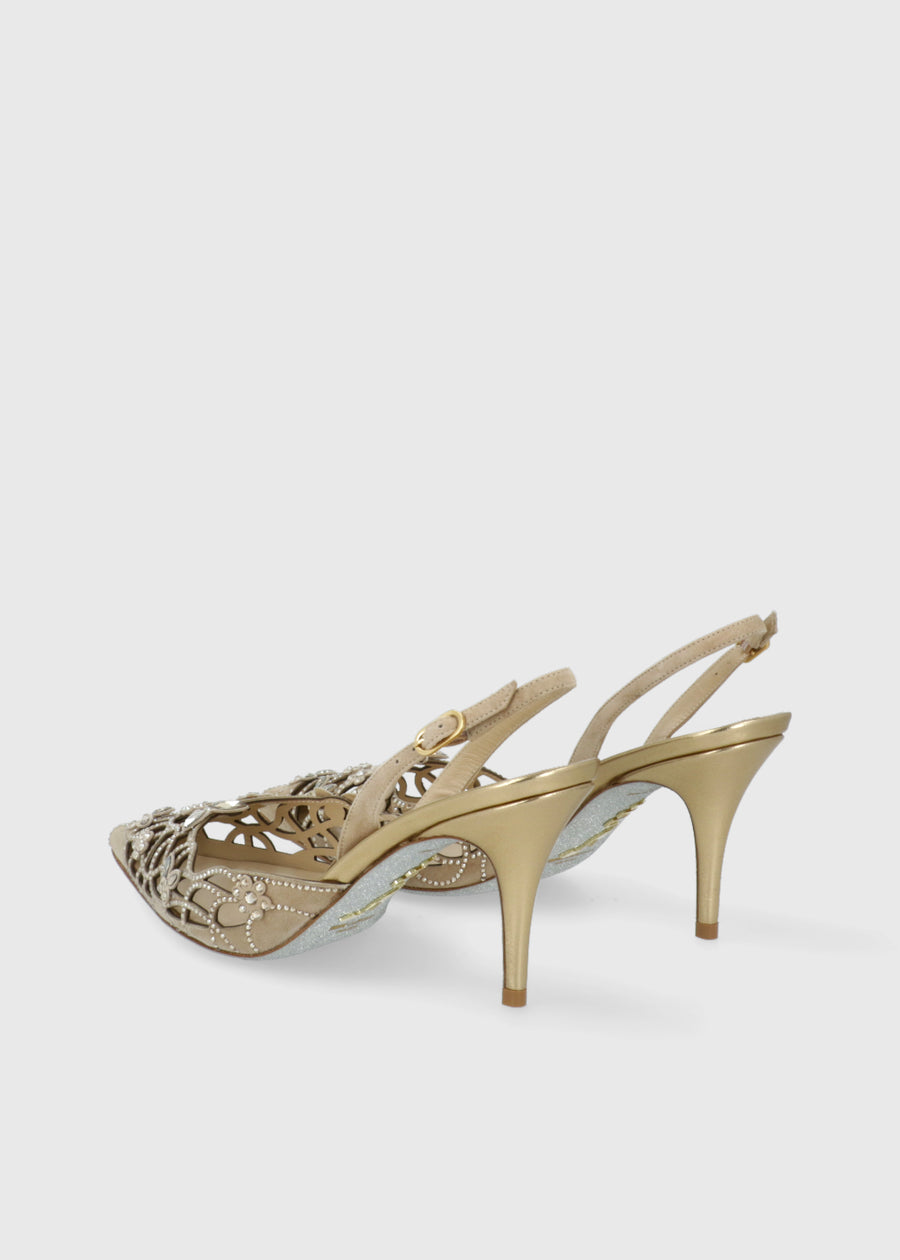 RENE CAOVILLA Zapatilla Eden Champagne RNC-12800