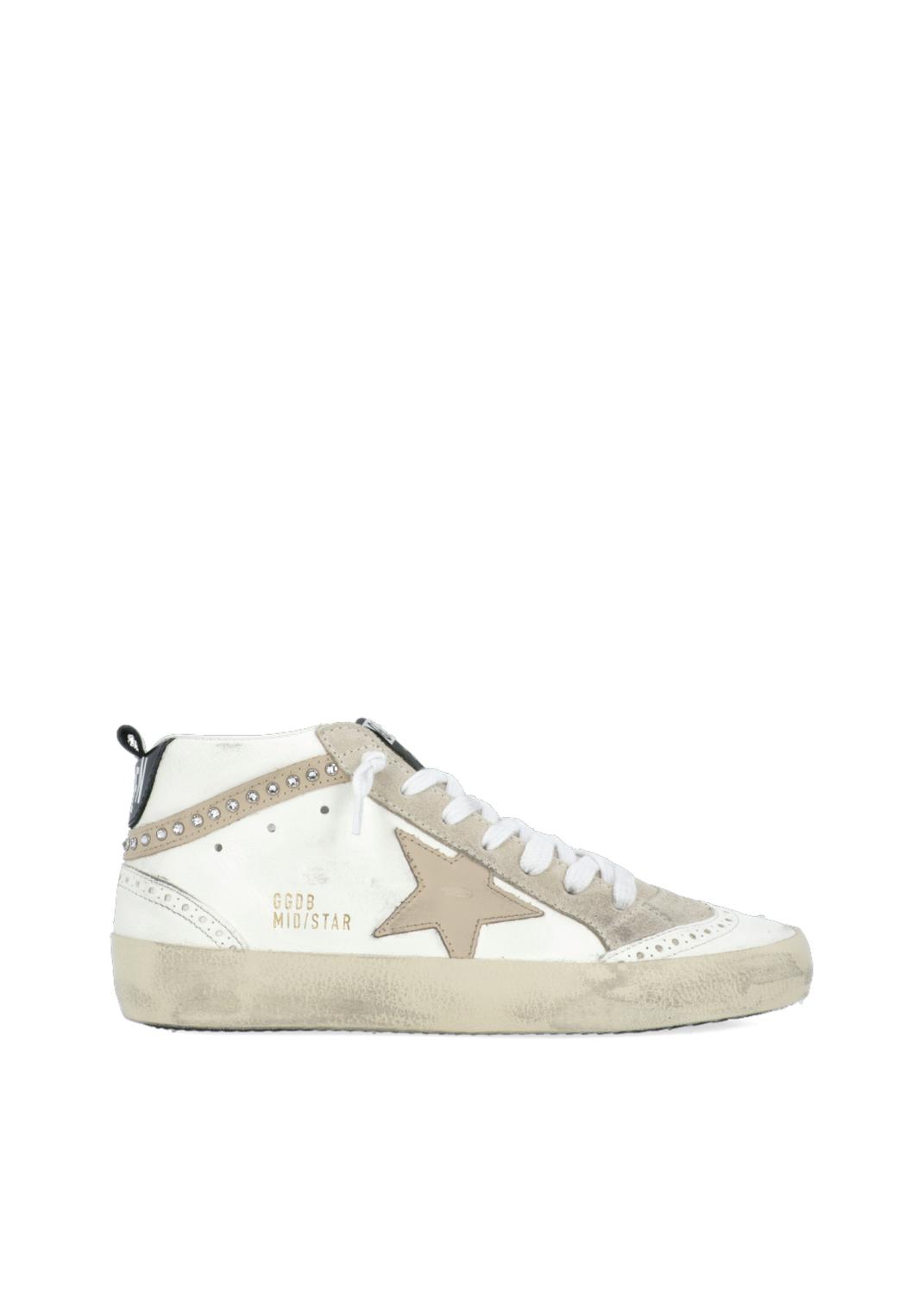 Golden Goose tenis Mid Star para mujer GLG ZDMIDSTA Blanco 25.0