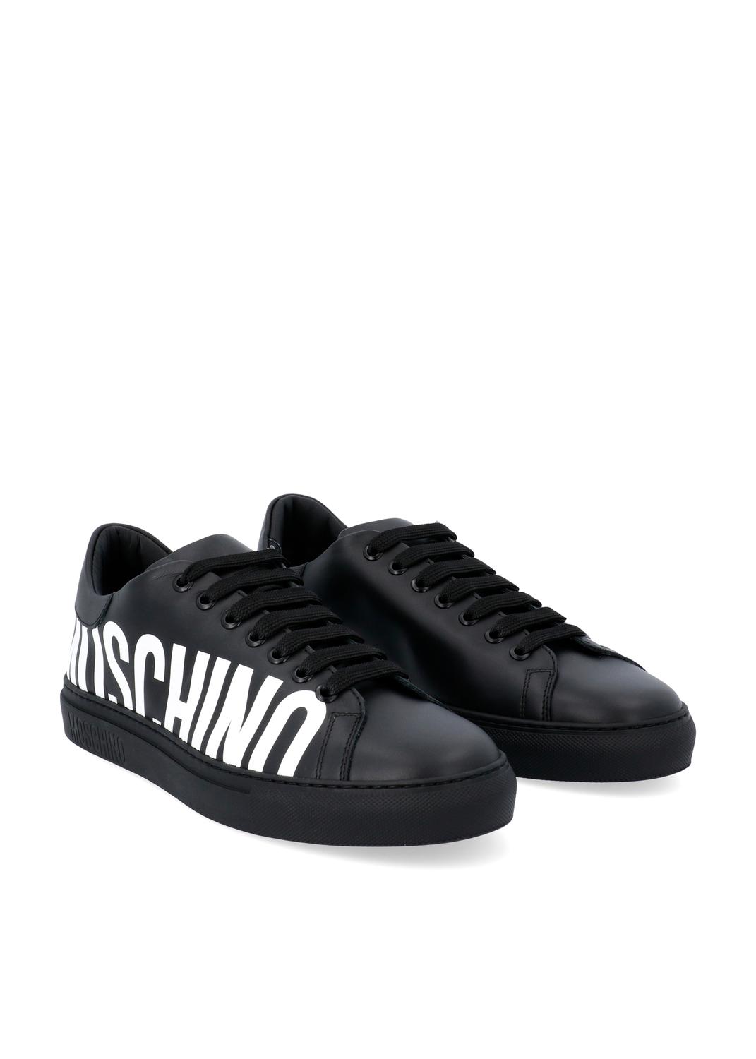 Moschino tenis bajos con logo para hombre MSC-MB15012